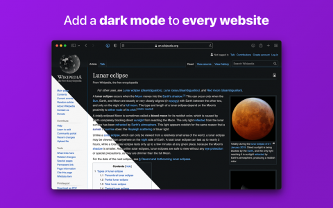Noir 2025.1.8 for Mac 带来深色模式网页浏览的全新升级
